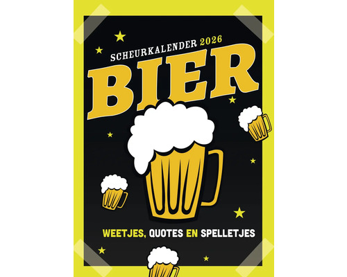 Abrekkalender Bier 2026 met weetjes, citaten en spelletjes