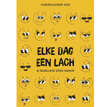 Scheurkalender 2026 met stripgezichten
