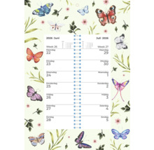 Kalender 2026 met vlinderontwerp