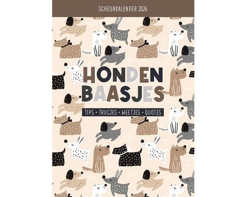Scheurkalender 2026 met hondenmotief