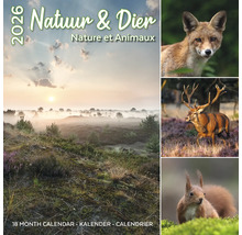 Natuur en Dier kalender met foto''s van vos, hert en eekhoorn
