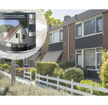 Verf voor kunststof gevels en dakrandbekleding voor huizen