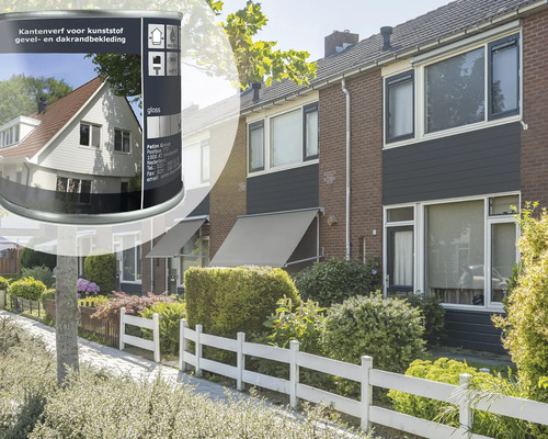 ESCADE Kantenlak antraciet RAL7016, 250ml Verf voor kunststof gevels en dakrandbekleding voor huizen