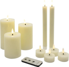 Set van LED-kaarsen met afstandsbediening