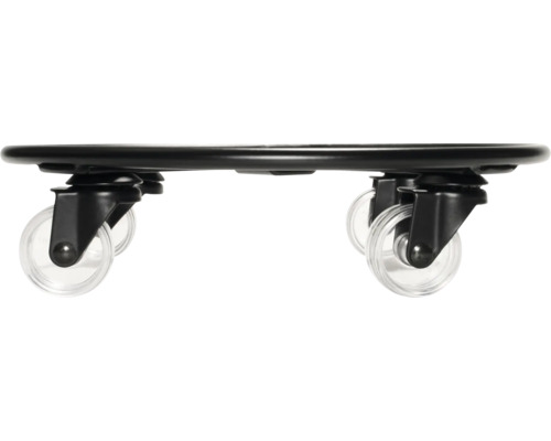 Plantenroller met transparante wielen