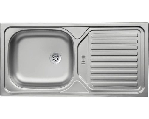 Roestvrijstalen spoelbak met afdruiprek