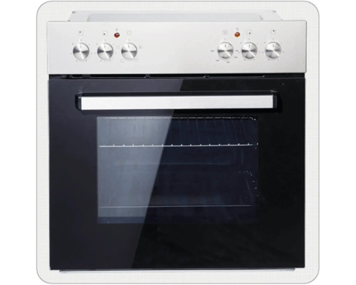 Oven met bedieningselementen en glazen deur