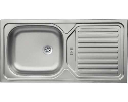 Roestvrijstalen spoelbak met afdruiprek