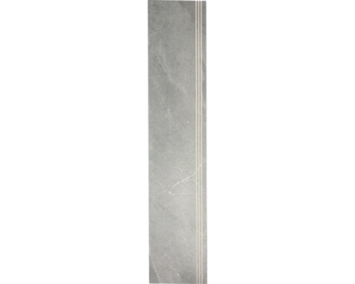 Grijze traptegel met drie groeven