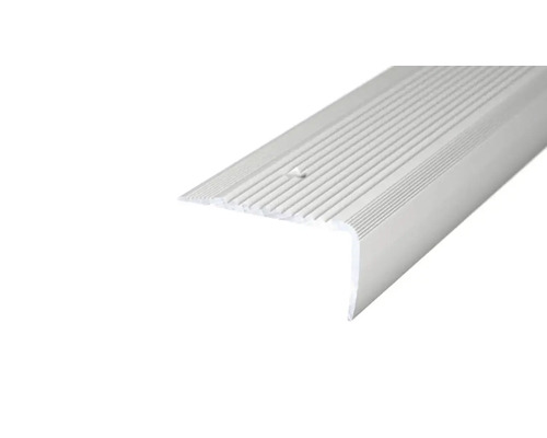 PRINZ Trapprofiel 45x23 mm aluminium zilver 100 cm Trapprofiel van metaal met geribbeld oppervlak