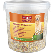 Mr Beef Snack granen met groenten voor honden in emmer