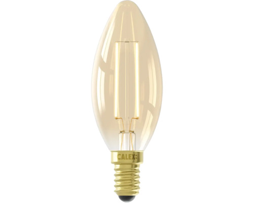 CALEX LED filament lamp E14/3,5W B35 warmwit goud