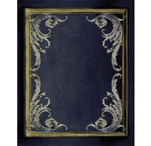 Versierde spiegelrand met florale ornamenten