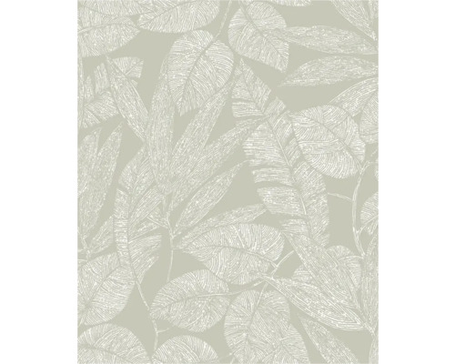 Behang met bladerpatroon