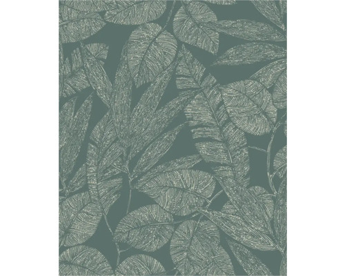 Behang met bladerenmotief