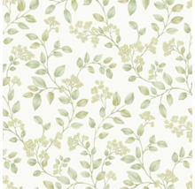 Behang met floraal klimoppatroon