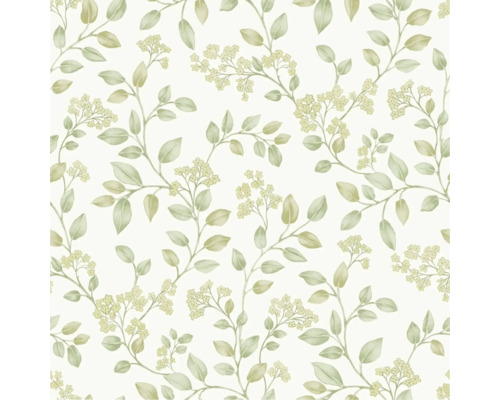 Behang met floraal klimoppatroon