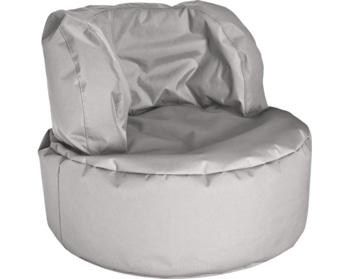 Grijze zitzakstoel voor binnen- en buitengebruik