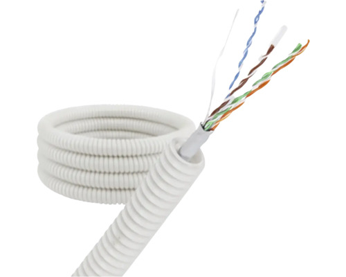 Lege buis voor datakabels met open uiteinde