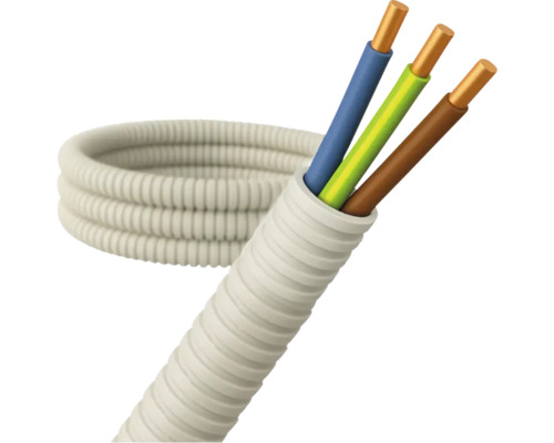 Gegolfde buis met kabels