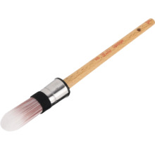 Ronde kwast met houten handvat en borstelharen