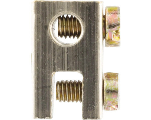 Gedetailleerd beeld van een meubelverbinder