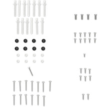Assortiment met pluggen, schroeven en afdekkappen