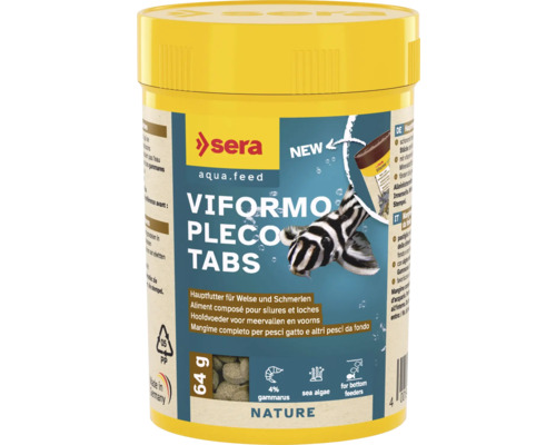 SERA Viformo Pleco Tabs Visvoer tabletten 100 ml Sera Viformo Pleco Tabs voer voor meervallen en modderkruipers