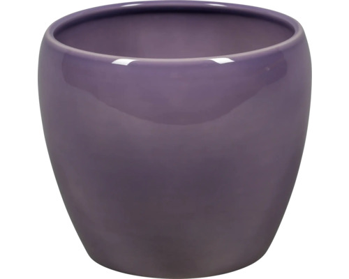 Paarse bloempot van keramiek