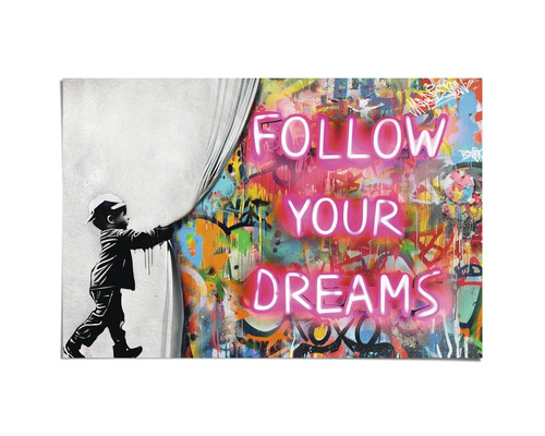 Decoratief canvas met de tekst Volg je dromen