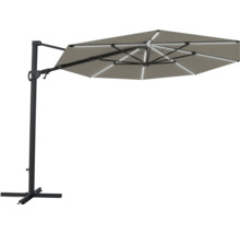 SOLUNA Zweefparasol Led beige Ø 300 cm
