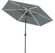 SOLUNA Parasol LED antraciet Ø 300 cm