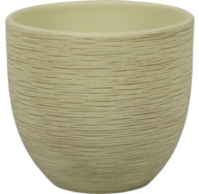 Bloempot met horizontaal lijnenpatroon