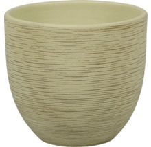 Bloempot met horizontaal lijnpatroon