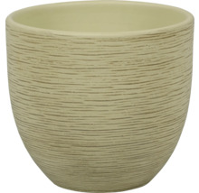 Bloempot met horizontale ribbelstructuur