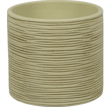 Cilindervormige plantenpot met horizontale ribbelstructuur