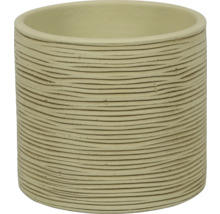 Cilindervormige bloempot met horizontale groeven