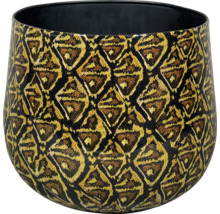 Decoratieve bloemenvaas met geometrisch patroon