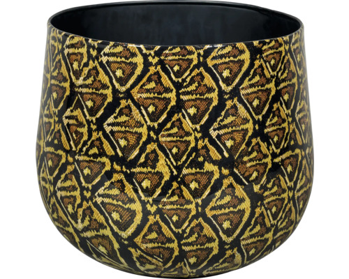 Decoratieve bloemenvaas met geometrisch patroon