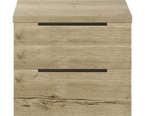 Nachtkastje met twee lades in houten design