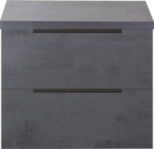 Wastafelonderkast met twee laden