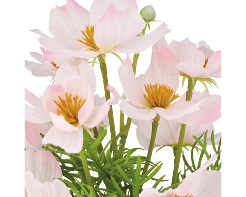 Decoratieve kunstbloemen met delicate, witte bloesems