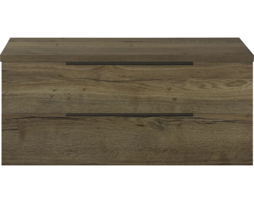 Onderkast met twee laden in houtlook