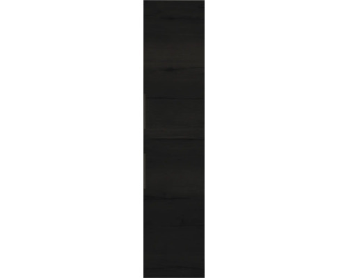 SANOX Hoge badkamerkast Seville met edge greep 160x35x35 cm black oak Donker houten paneel voor wanddecoratie