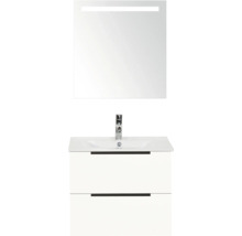 Wastafelmeubel met onderkast en spiegel met verlichting