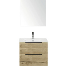 Wastafelonderkast met wastafel en spiegel