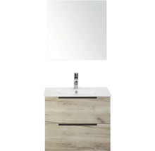 Wastafelmeubel met spiegel, wastafel en onderkast