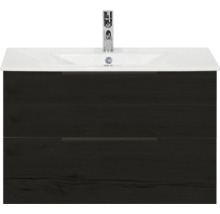 Wastafelonderkast met twee laden en opzetwastafel