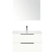 Badkamermeubelset met spiegel, wastafel en onderkast