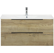 Wastafelonderkast met twee laden en wastafel